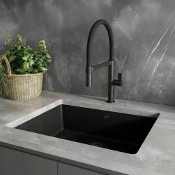 Ausmann Alira Czarny kran kuchenny z elastyczną wylewką 1208972565