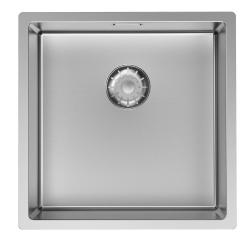 Pure.Sink Comfort Zlewozmywak ze stali nierdzewnej 40 x 40 cm, promień 10 mm, do montażu podblatowego, wpuszczanego i natynkowego PCM4040-02