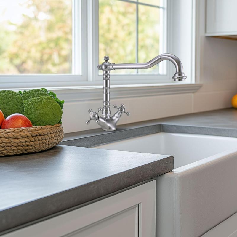 PB Nostalgiczny kran kuchenny V1910 Chrom