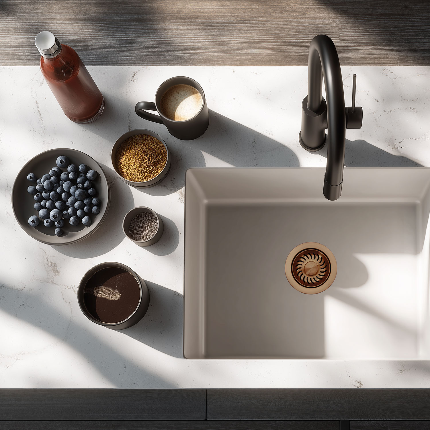 Pielęgnacja zlewozmywaków z kompozytu z włókien biologicznych: zapobieganie powstawaniu plam z codziennych potraw i ich usuwanie