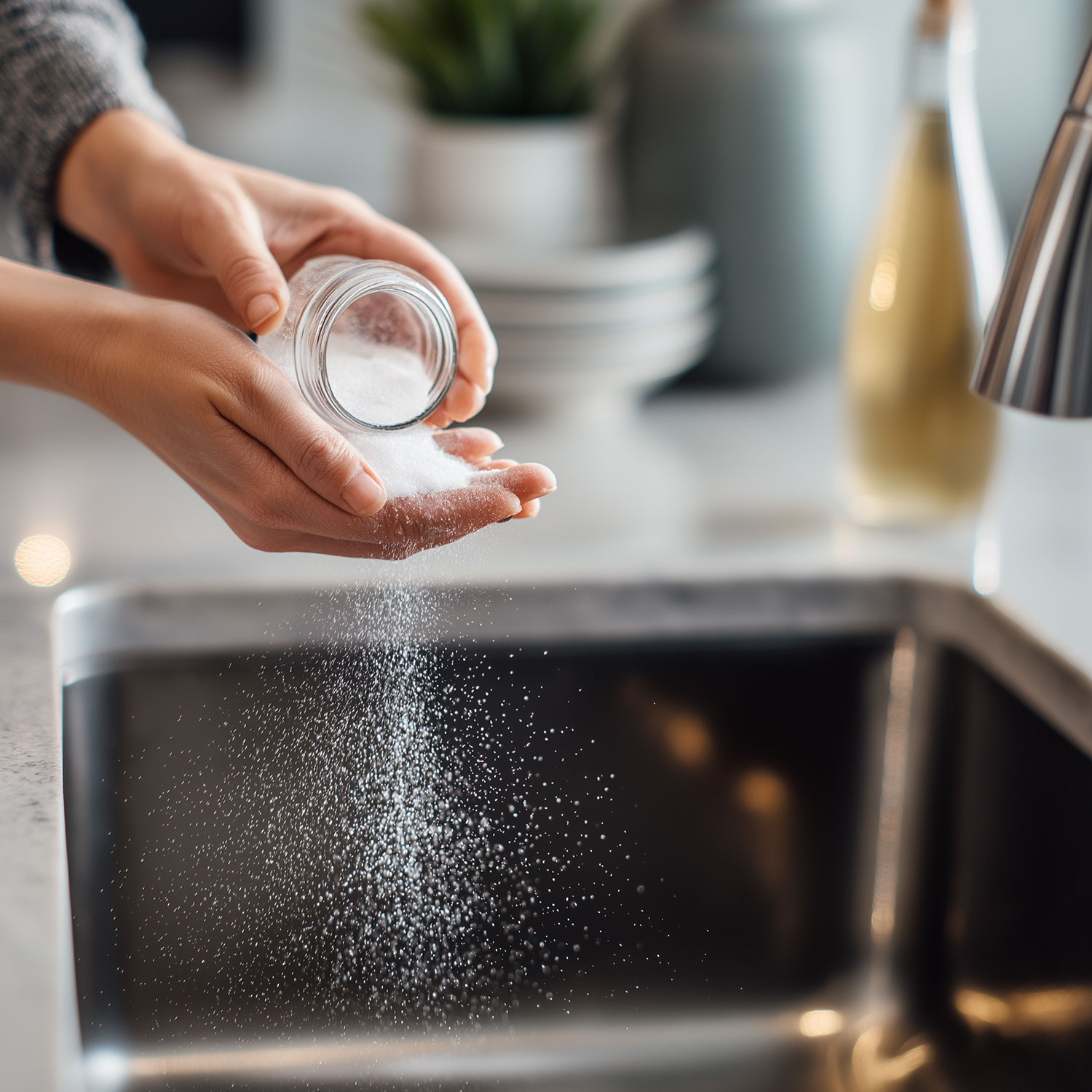 Siła sody oczyszczonej i octu: prosty sposób na czyszczenie zlewu